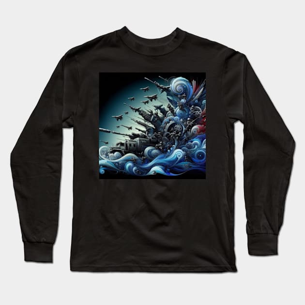 Military Mirage 2 Long Sleeve T-Shirt by AmelieDior